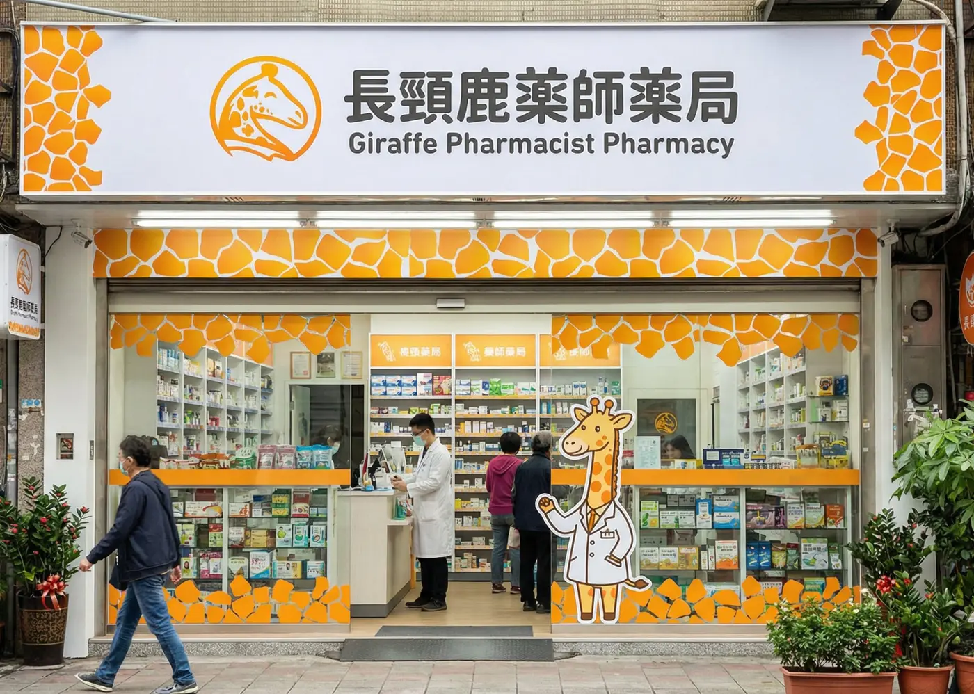 長頸鹿藥師藥局門面