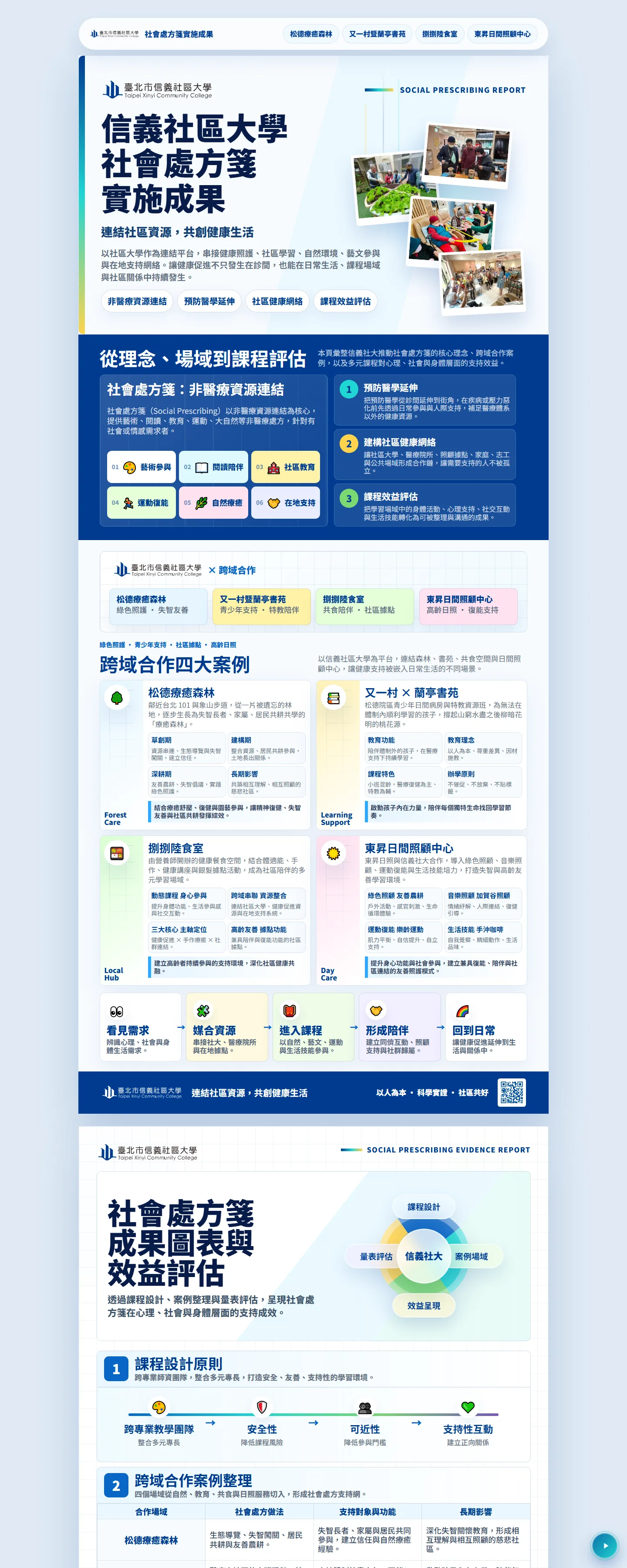 社會處方箋成果網站桌面版全頁截圖